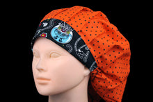 Load image into Gallery viewer, Polka Dot Halloween Cats Bouffant - Loving Mystic Mantis