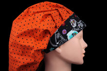 Load image into Gallery viewer, Polka Dot Halloween Cats Bouffant - Loving Mystic Mantis