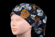 Load image into Gallery viewer, Spooky Halloween Skulls Bouffant - Loving Mystic Mantis