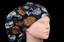 Load image into Gallery viewer, Spooky Halloween Skulls Bouffant - Loving Mystic Mantis