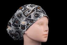 Load image into Gallery viewer, Spooky Halloween Tarots Euro Scrub Cap - Loving Mystic Mantis