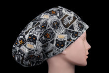 Load image into Gallery viewer, Spooky Halloween Tarots Euro Scrub Cap - Loving Mystic Mantis