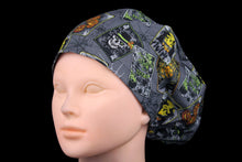 Load image into Gallery viewer, Spooky Gothic Gray Tarots Euro Scrub Cap - Loving Mystic Mantis