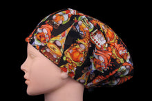 Load image into Gallery viewer, Thanksgiving Gnomes Euro Scrub Cap