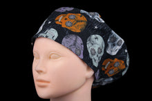 Load image into Gallery viewer, Spooky Skulls Euro Scrub Cap