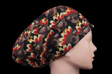 Load image into Gallery viewer, Thanksgiving Turkeys Euro Scrub Cap