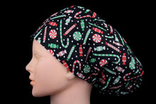 Load image into Gallery viewer, Christmas Candy Euro Scrub Cap