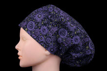 Load image into Gallery viewer, Metallic Gold Purple Mystic Euro Scrub Cap