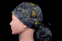 Load image into Gallery viewer, Gothic Grey Halloween Tarots Ponytail - Loving Mystic Mantis