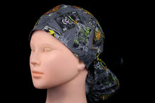 Load image into Gallery viewer, Gothic Grey Halloween Tarots Ponytail - Loving Mystic Mantis