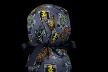 Load image into Gallery viewer, Gothic Grey Halloween Tarots Ponytail - Loving Mystic Mantis