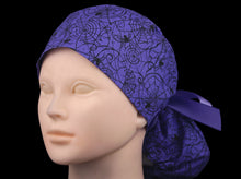 Load image into Gallery viewer, Purple Gothic Spider Web Ponytail - Loving Mystic Mantis