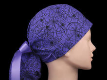 Load image into Gallery viewer, Purple Gothic Spider Web Ponytail - Loving Mystic Mantis