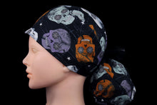 Load image into Gallery viewer, Halloween Grinning Skulls Ponytail - Loving Mystic Mantis