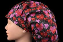 Load image into Gallery viewer, Glitter Valentine Hearts Bouffant - Loving Mystic Mantis