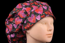 Load image into Gallery viewer, Glitter Valentine Hearts Bouffant - Loving Mystic Mantis