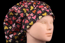 Load image into Gallery viewer, Valentine Plaids and Glitter Large Bouffant - Loving Mystic Mantis