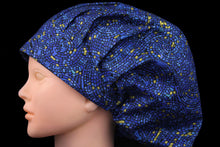 Load image into Gallery viewer, Metallic Gold Blue Mosaic Bouffant - Loving Mystic Mantis