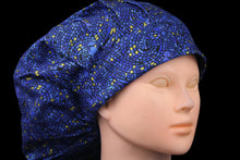 Load image into Gallery viewer, Metallic Gold Blue Mosaic Bouffant - Loving Mystic Mantis