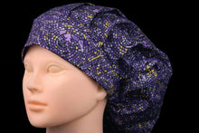 Load image into Gallery viewer, Metallic Gold Purple Mosaic Large Bouffant - Loving Mystic Mantis