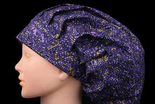 Load image into Gallery viewer, Metallic Gold Purple Mosaic Large Bouffant - Loving Mystic Mantis