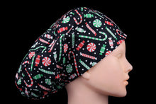 Load image into Gallery viewer, Christmas Candy Euro Scrub Cap
