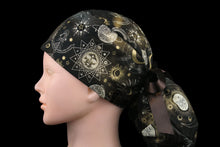 Load image into Gallery viewer, Metallic Gold Cosmic Mystical Arts Ponytail - Loving Mystic Mantis
