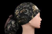 Load image into Gallery viewer, Metallic Gold Cosmic Mystical Arts Ponytail - Loving Mystic Mantis
