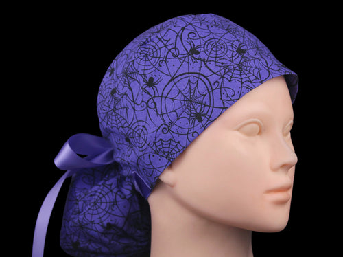 Purple Gothic Spider Web Ponytail - Loving Mystic Mantis