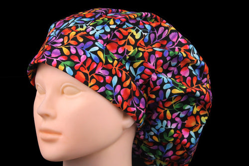 Autumn Rainbow Leaves Bouffant - Loving Mystic Mantis